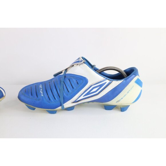 Vintage Umbro Mens 11 Kangaroo Leather XAI V Soccer Cleats Shoes Blue White FG main image 12